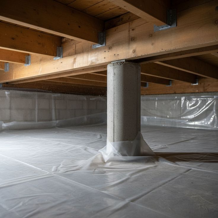 Engineers inspecting basement and foundation waterproofing